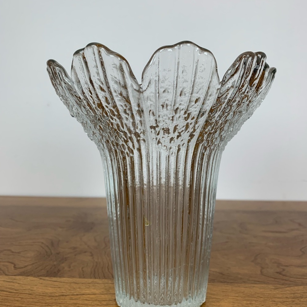 Art Glass Vase Lasisepat Mantsala Finland Design Pertti Kallioinen Italy MCM Vtg